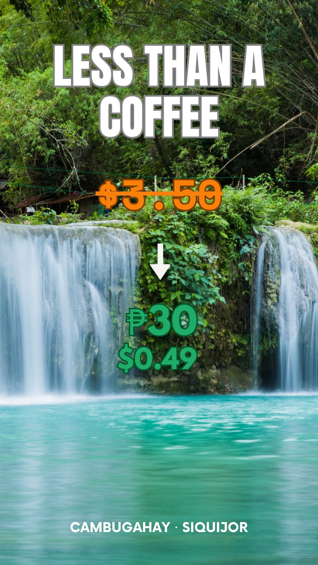 Four Philippine Waterfalls Under One Coffee Price