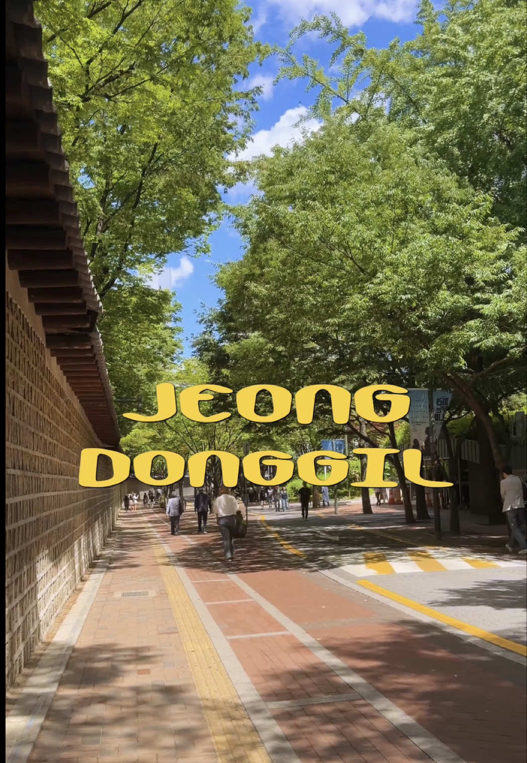 Jeongdonggil: Tree-Lined Path With Cafes