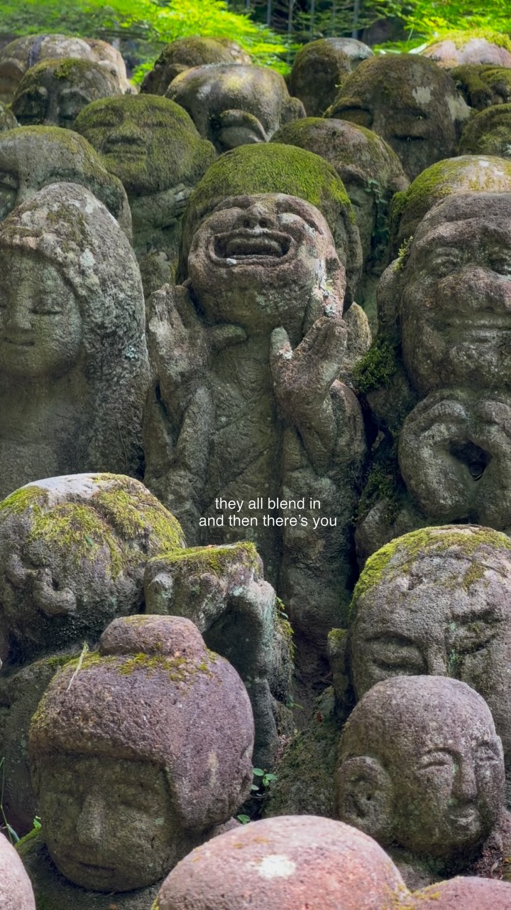 Kyoto's Temple Features 1,200 Unique Stone Statues