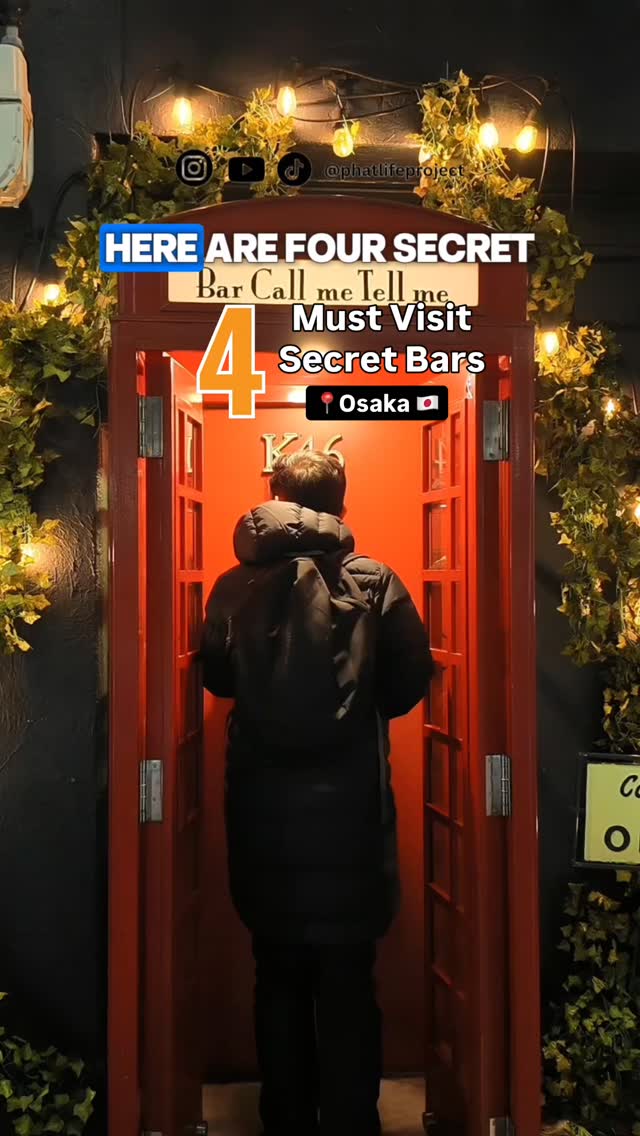 4 Bars in Osaka