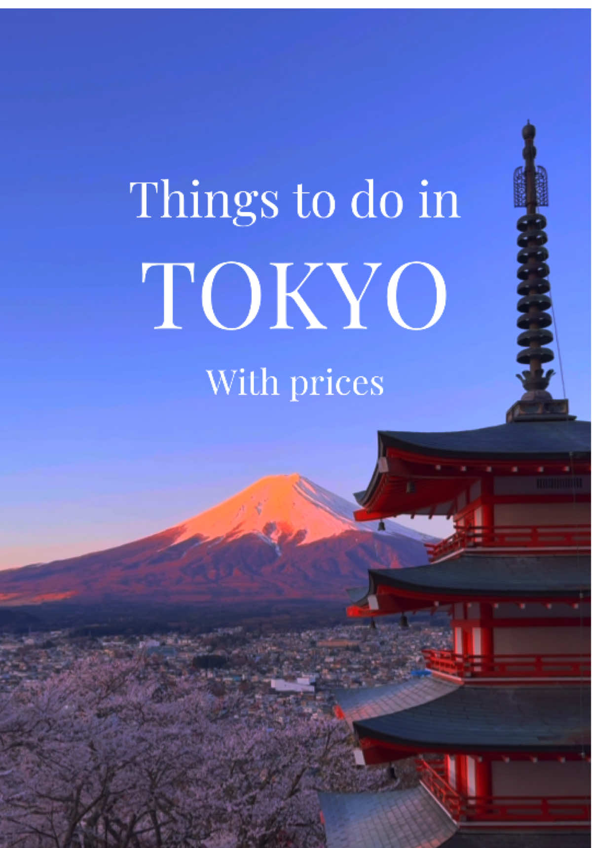 6 Attractions in Tokyo