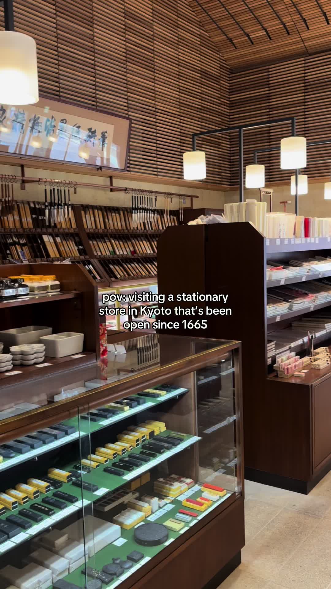 Kyoto's Historic Stationery Shop Since 1665