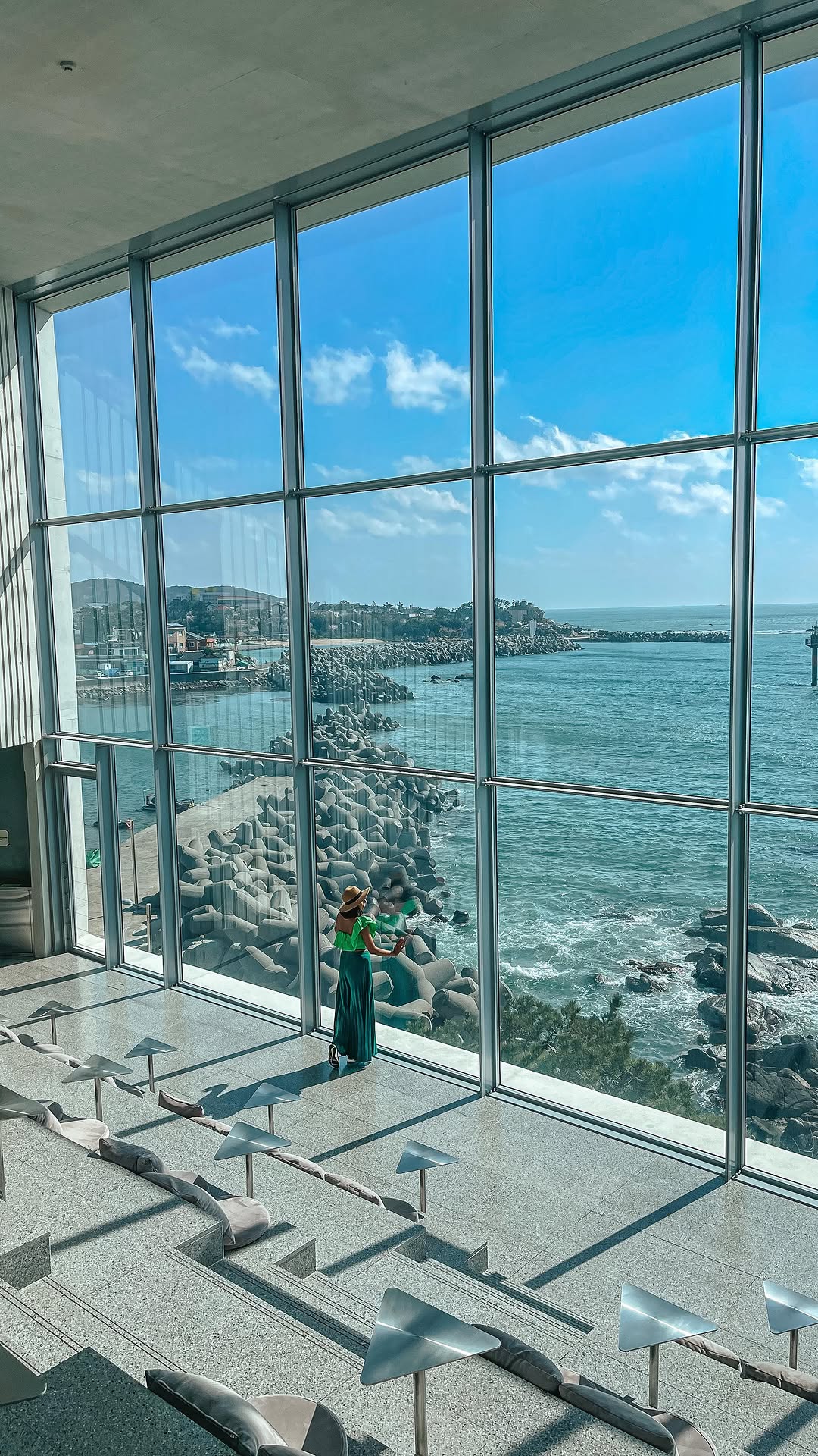 Oceanfront Cafe With Floor-to-Ceiling Views