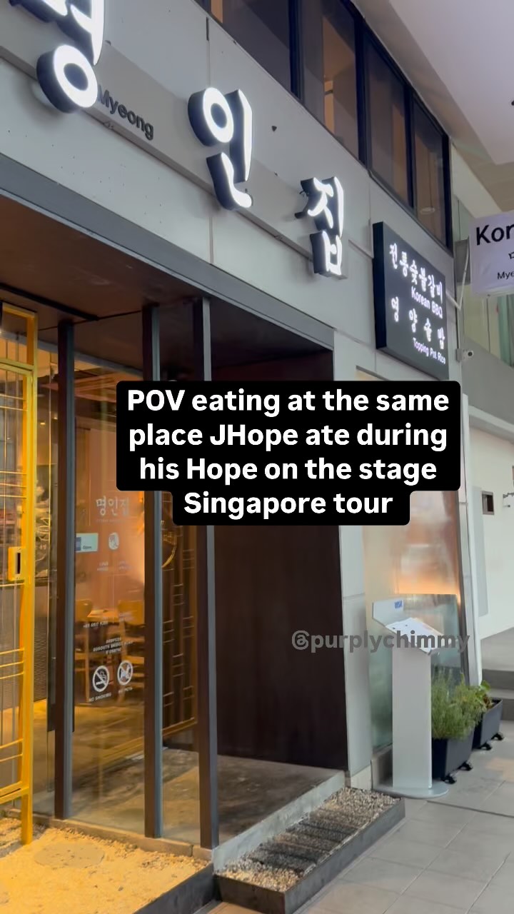 J-Hope and Seventeen's Singapore Korean BBQ Spot