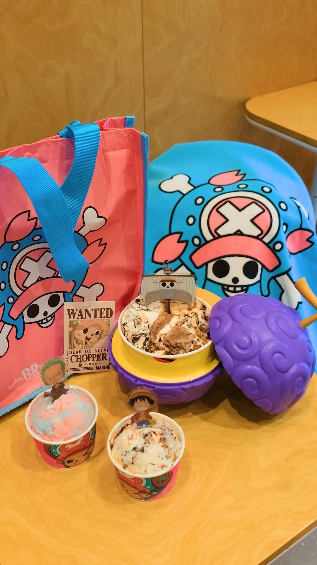 Baskin Robbins and One Piece Collaboration Features