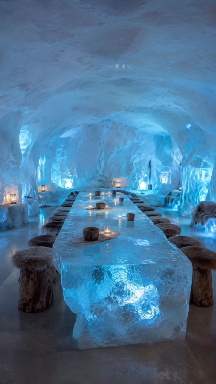 Arctic Ice Cave Experience In Norway