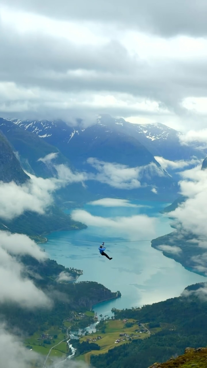 Zipline and Skylift Access to Norwegian Fjords
