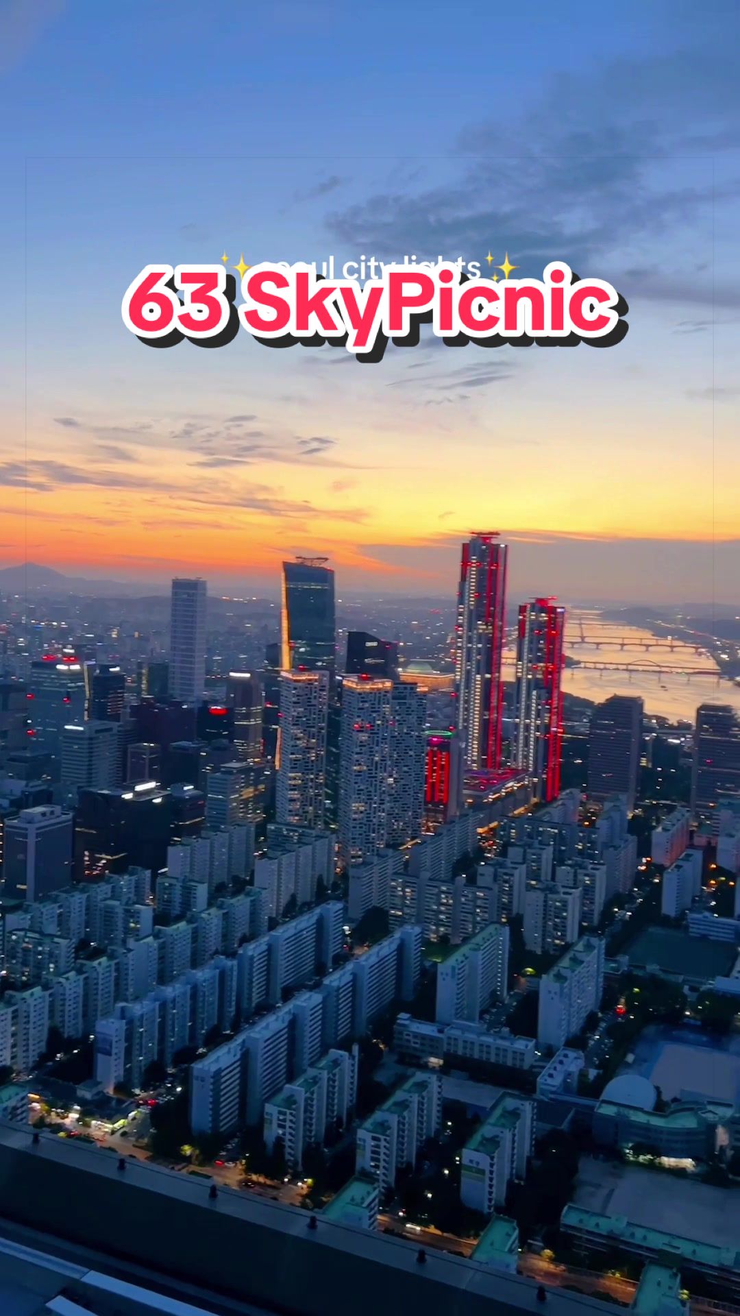 Seoul City's 63 Building Rooftop Views