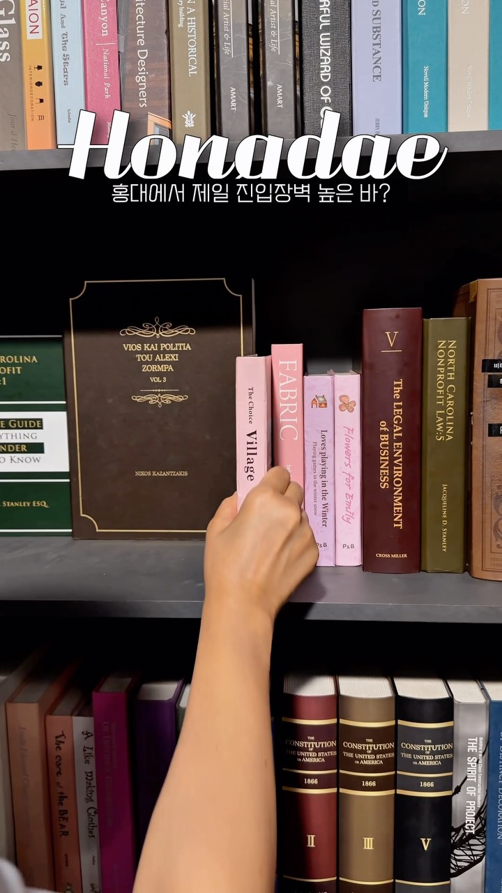 Hongdae's Hidden Bar Behind a Bookshelf