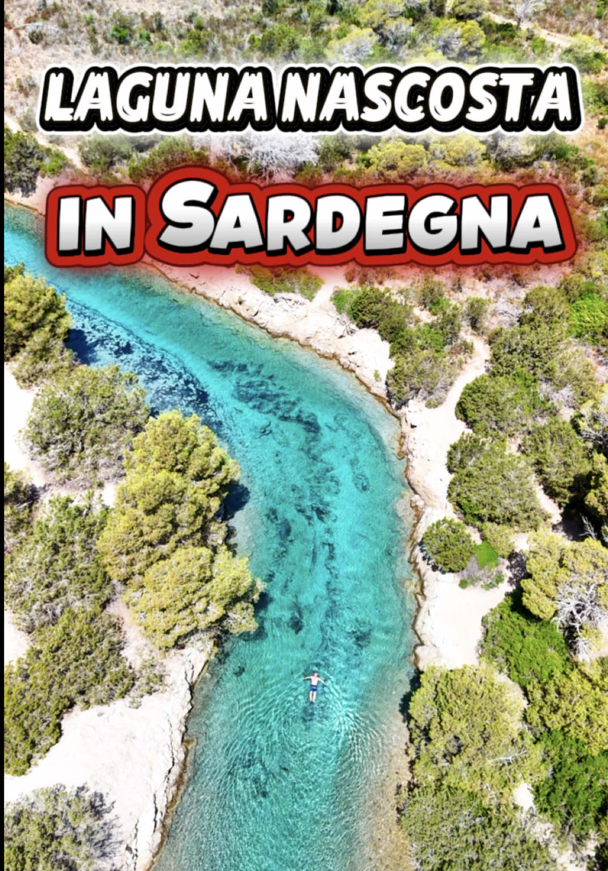 Hidden Lagoon in Sardinia With Crystal Clear Waters