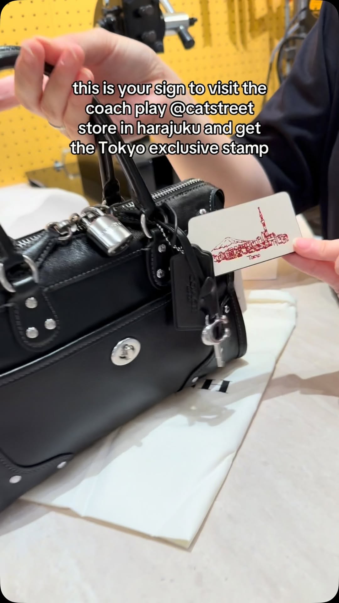 Coach Play Store Offers Exclusive Tokyo Bag Tag Stamps