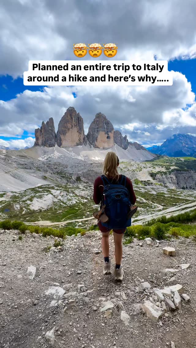 Hiking Tre Cime di Lavaredo in the Dolomites