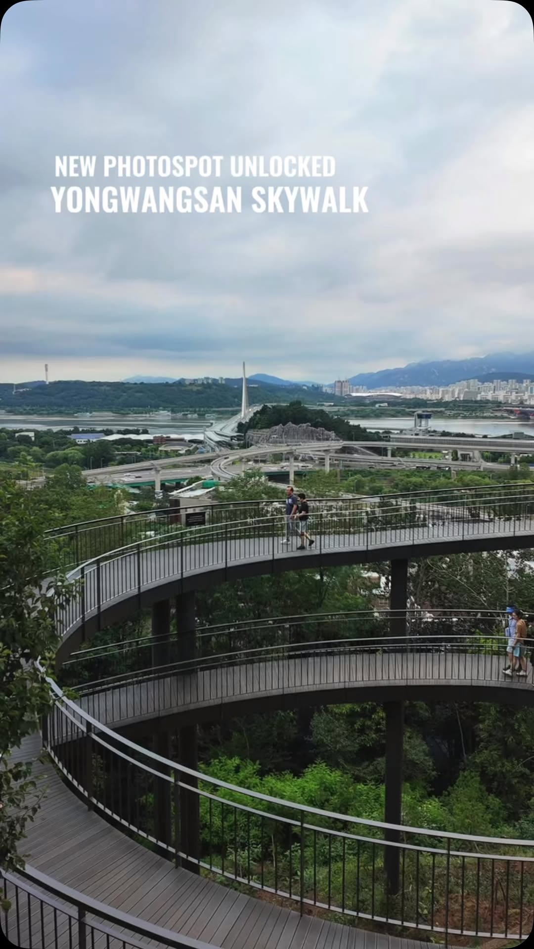 Seoul's Underrated Sunset Spot: Yongwangsan Skywalk
