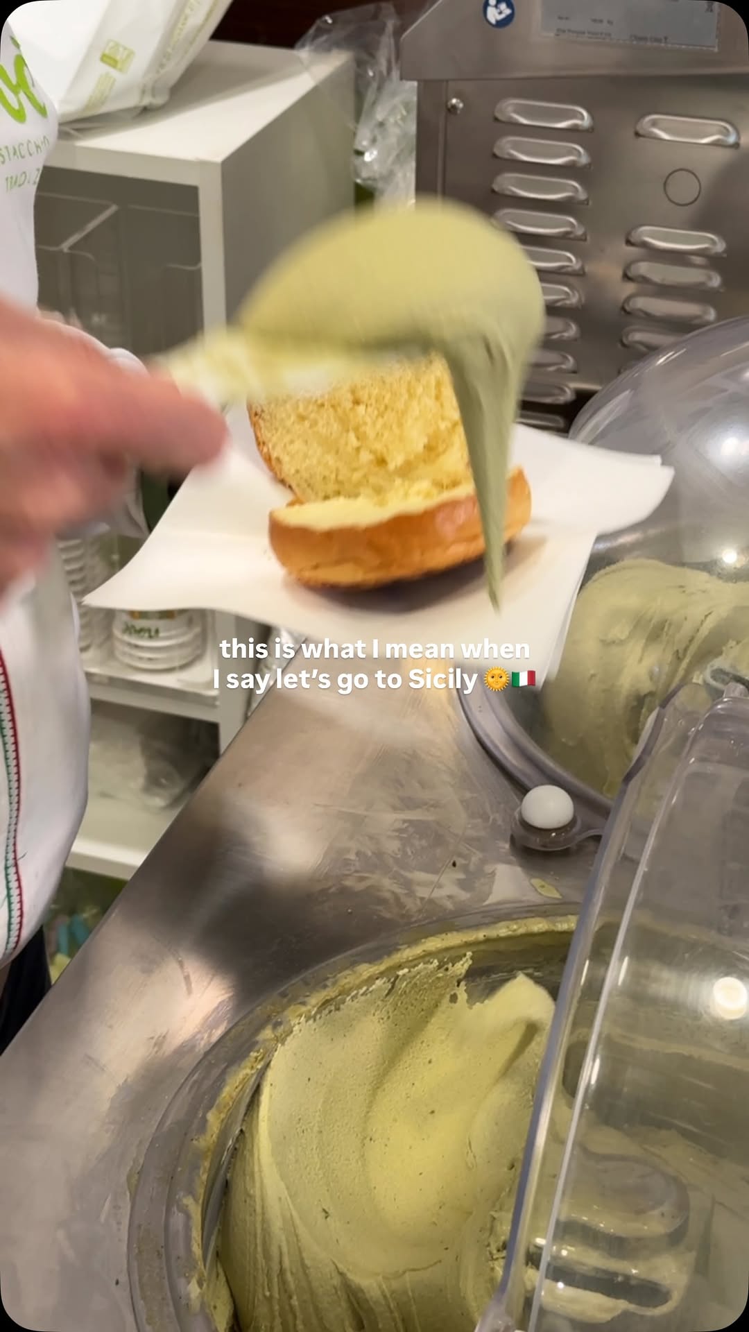 Pistachio Brioche Delight in Taormina