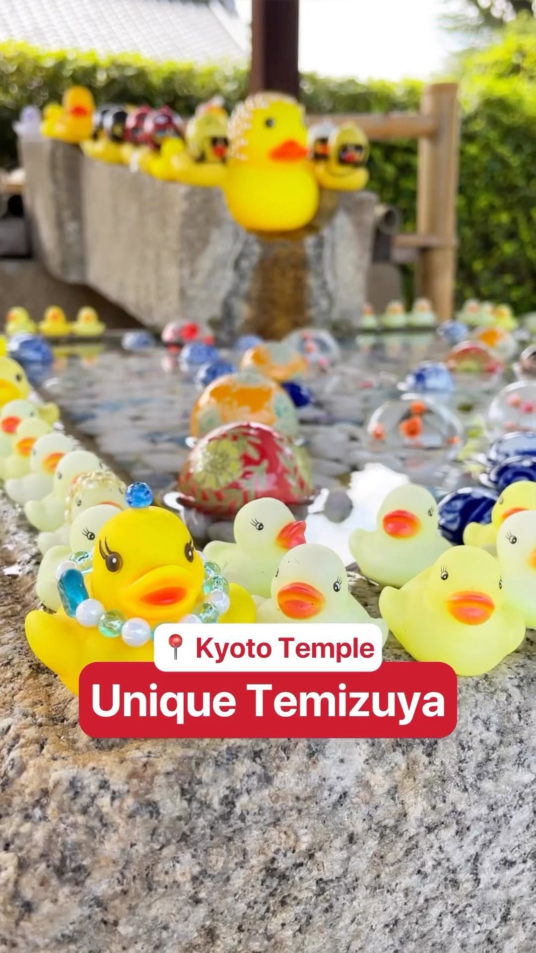 Kyoto Temple Features Adorable Water Purification Fountain