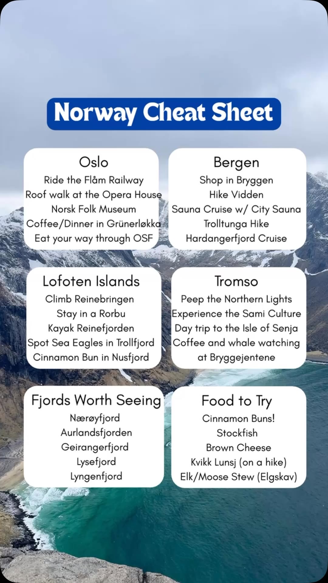 18 Attractions in Norway