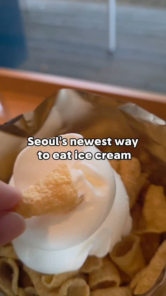 Seoul's Unique Ice Cream And Chip Pairing
