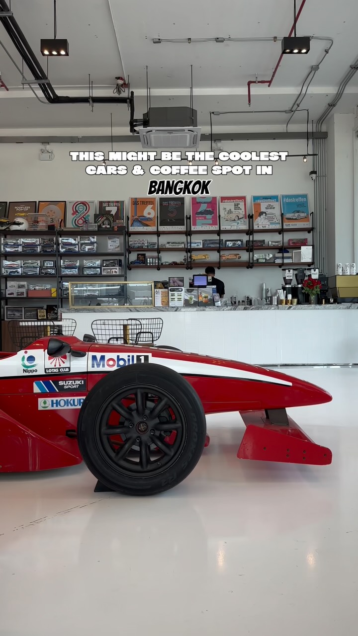 Bangkok Cafe Doubles As A Garage Haven For Car Lovers