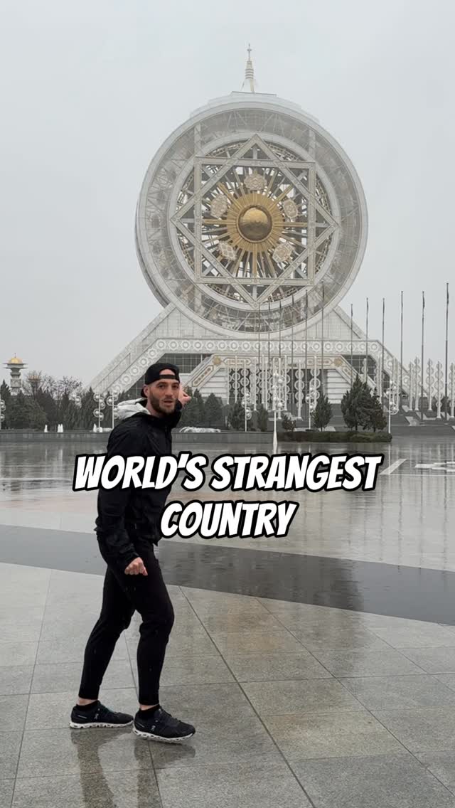 Turkmenistan's Ashgabat Airport, Crater, and Lake