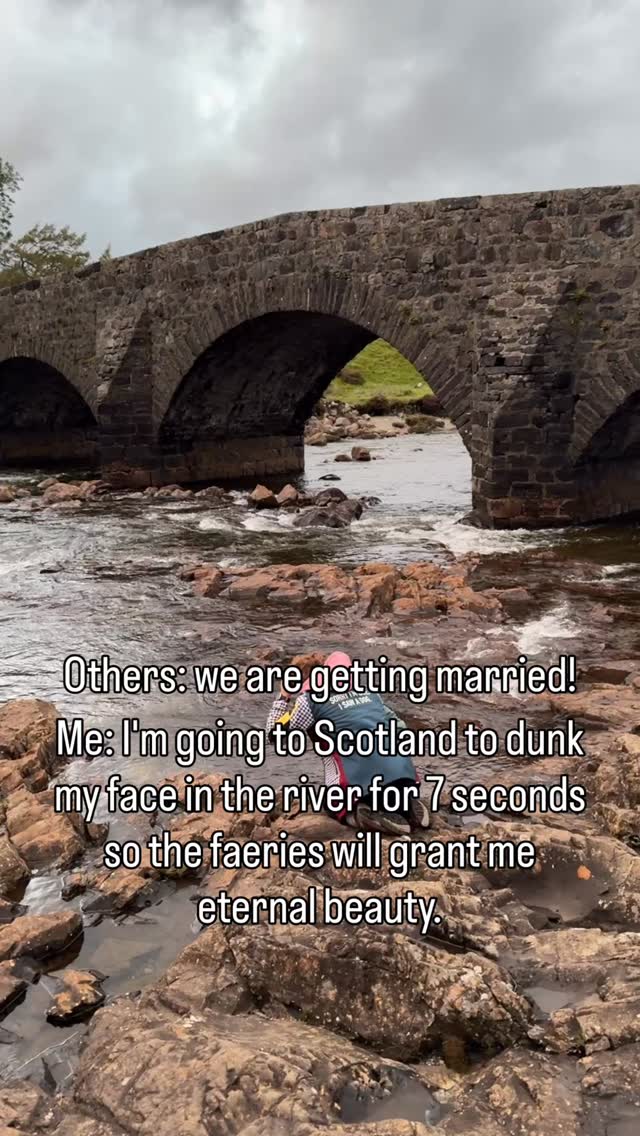 Face Dunking At Sligachan Old Bridge