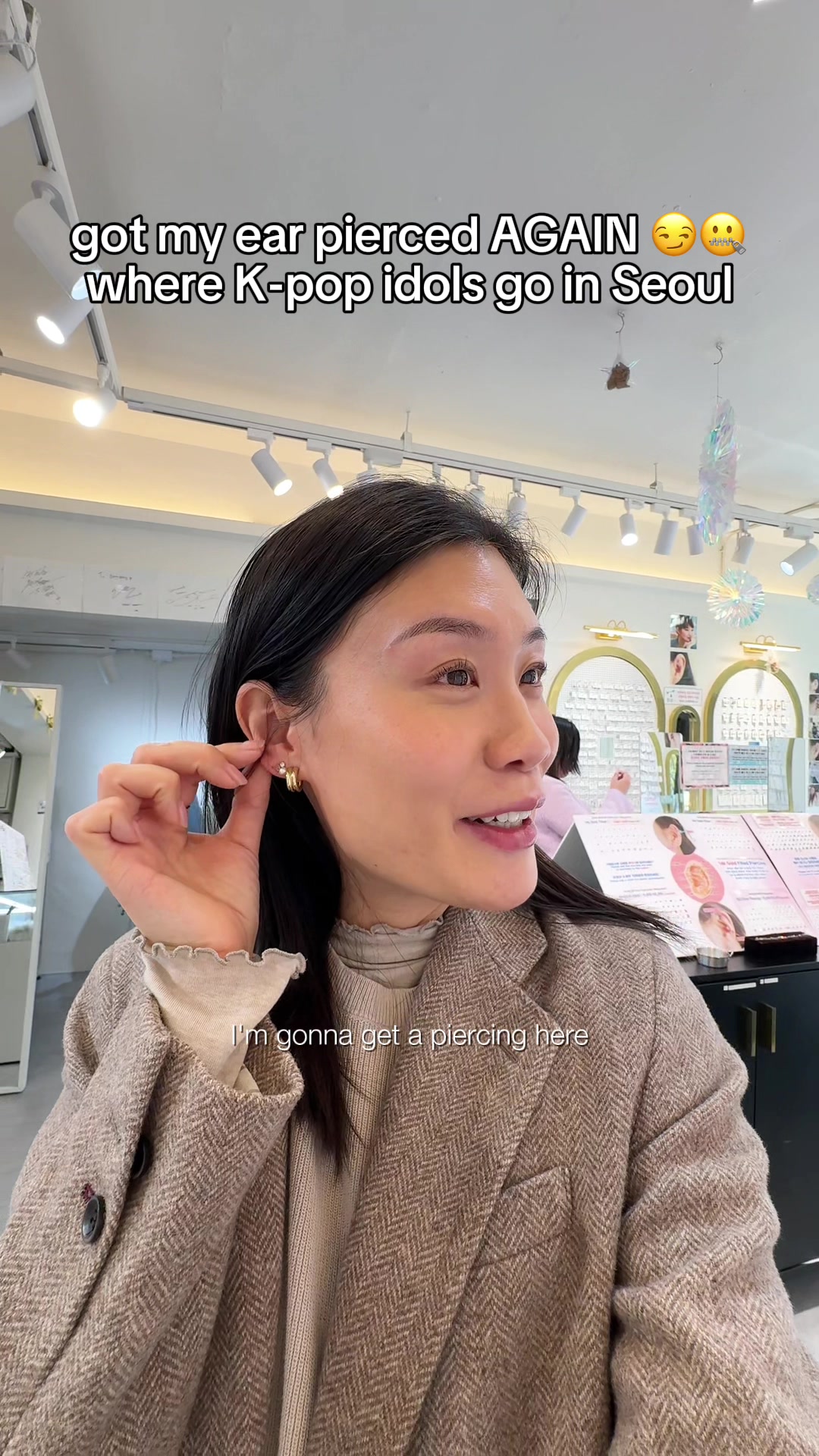 K-Pop Idol Ear Piercing Shop in Seoul