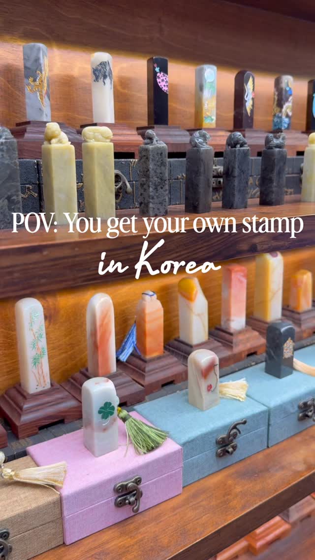 Create Personalized Name Seals in Insadong