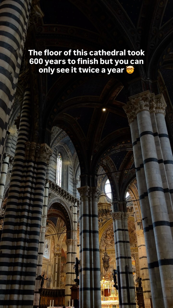 Siena Cathedral's Hidden Marvelous Marble Floor