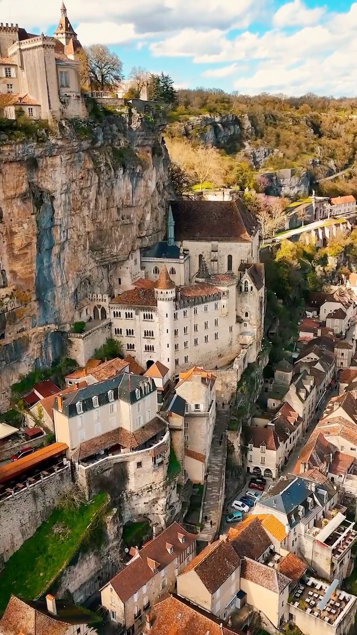 French Religious Sanctuary And Village