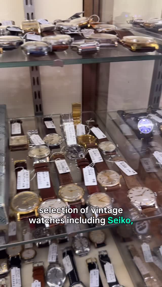 Tokyo Camera Shop Features Vintage Watches