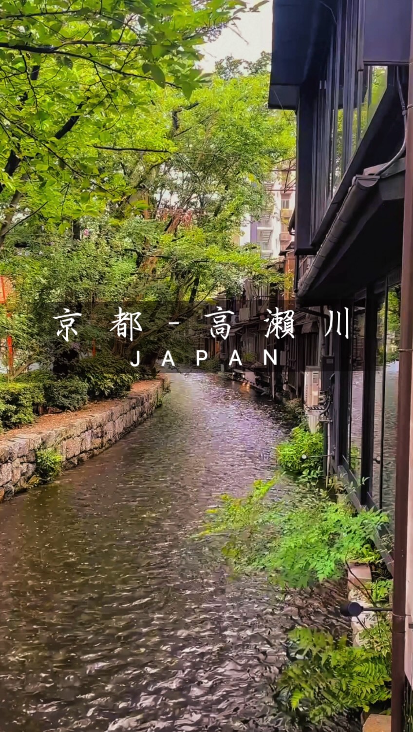 Kyoto's Takase River, A Tranquil Scene