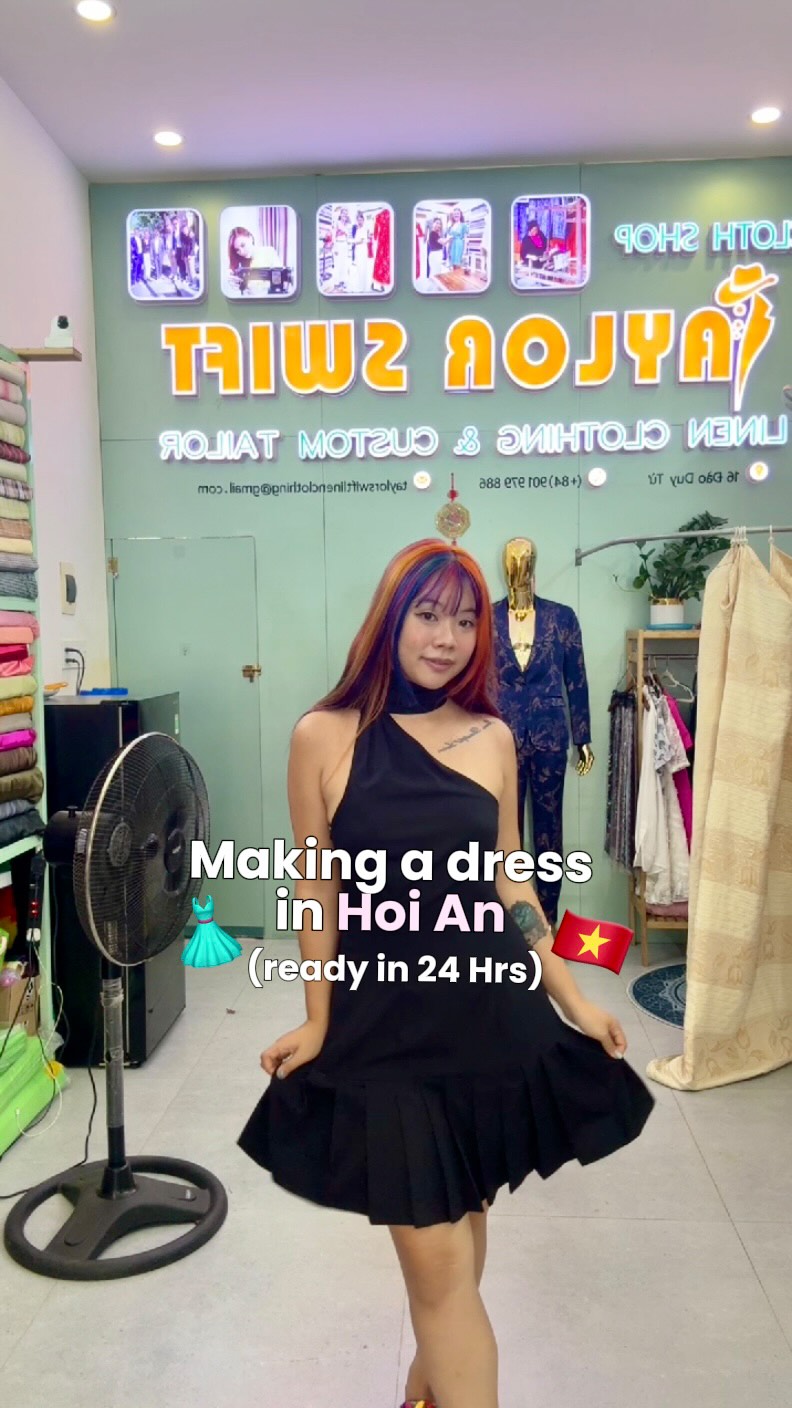 Hoi An Tailor Creates Custom Dress