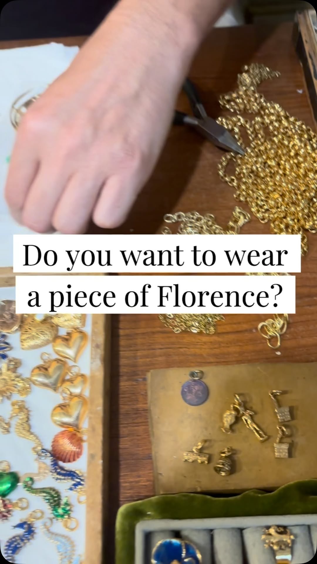 Florence Jewelers Crafting Handmade Charms
