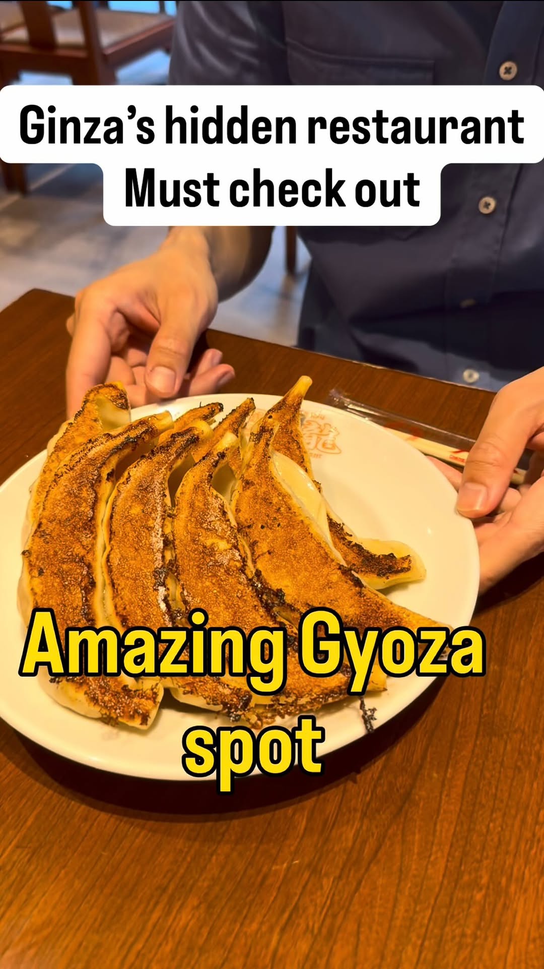 Jumbo Gyoza at Tokyo's Ginza Tenryu