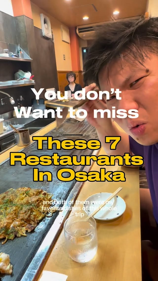 7 Restaurants in Osaka
