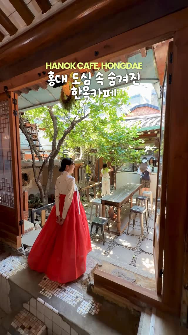 Hidden Hanok Cafe in Hongdae