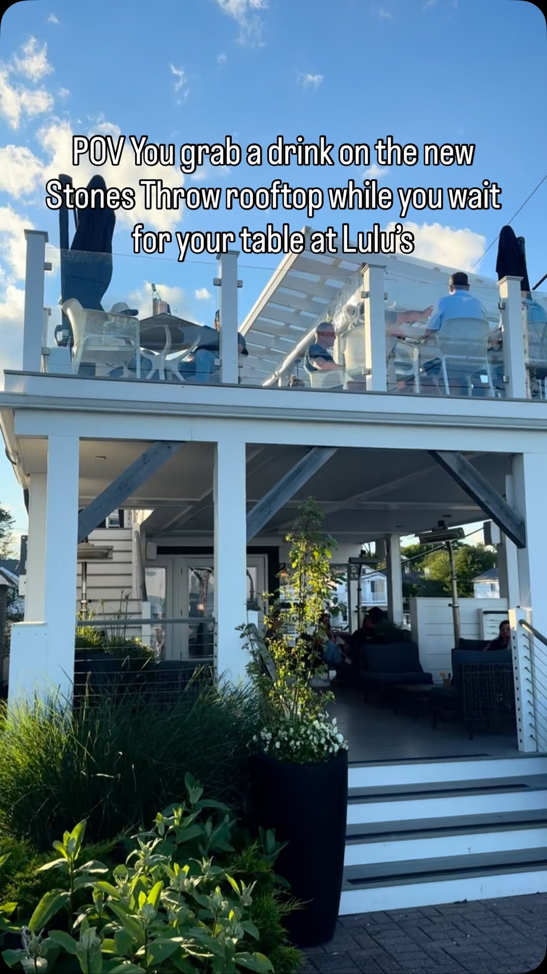 York Beach Rooftop Bar With Ocean Views