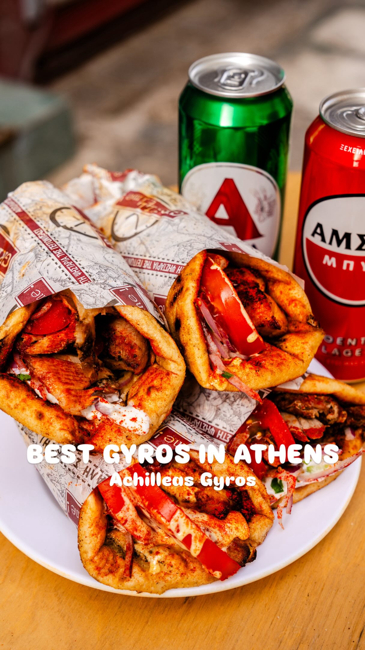 Athens' Best Gyros With Delicious Seasoned Pita