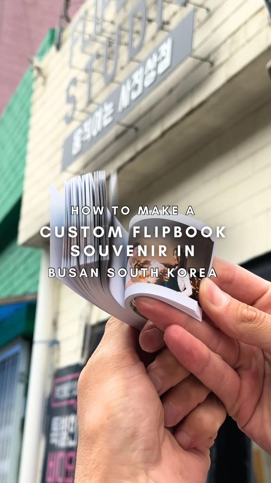Personalized Flip Books in Busan's Gamcheon Village