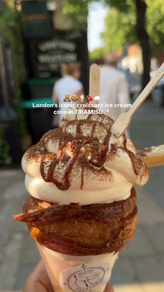 Iconic Tiramisu Croissant Ice Cream Cones
