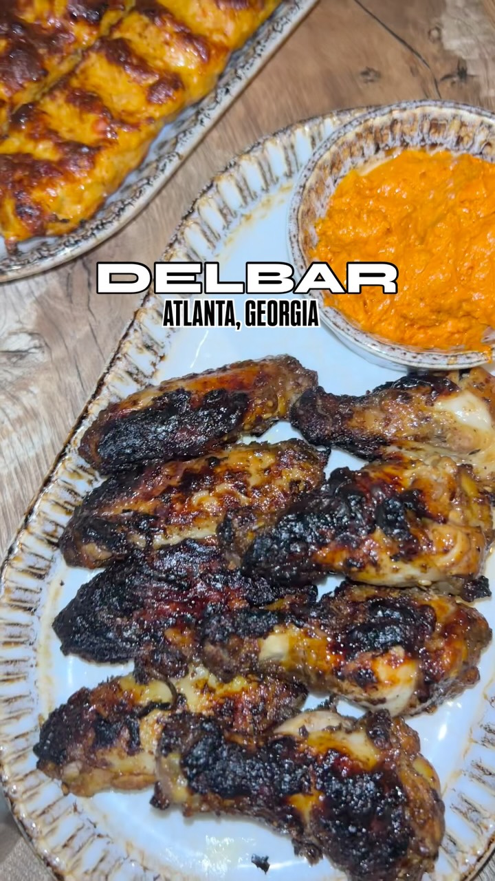 Delbar Restaurant Interior and Food