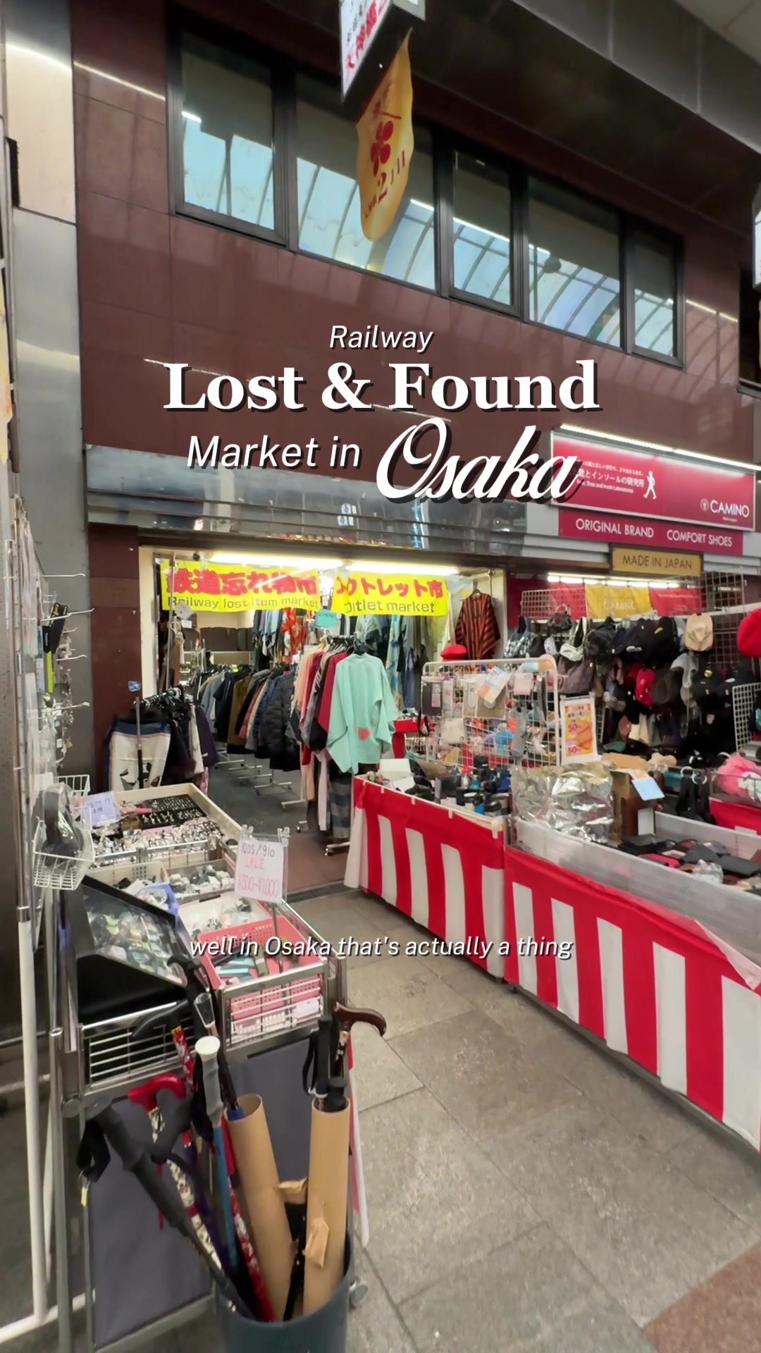 Osaka's Railway Lost Item Market Offers Bargains