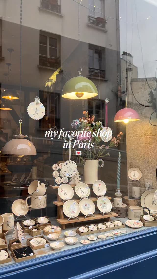 Parisian Ceramic Shop Featuring Handmade Designs