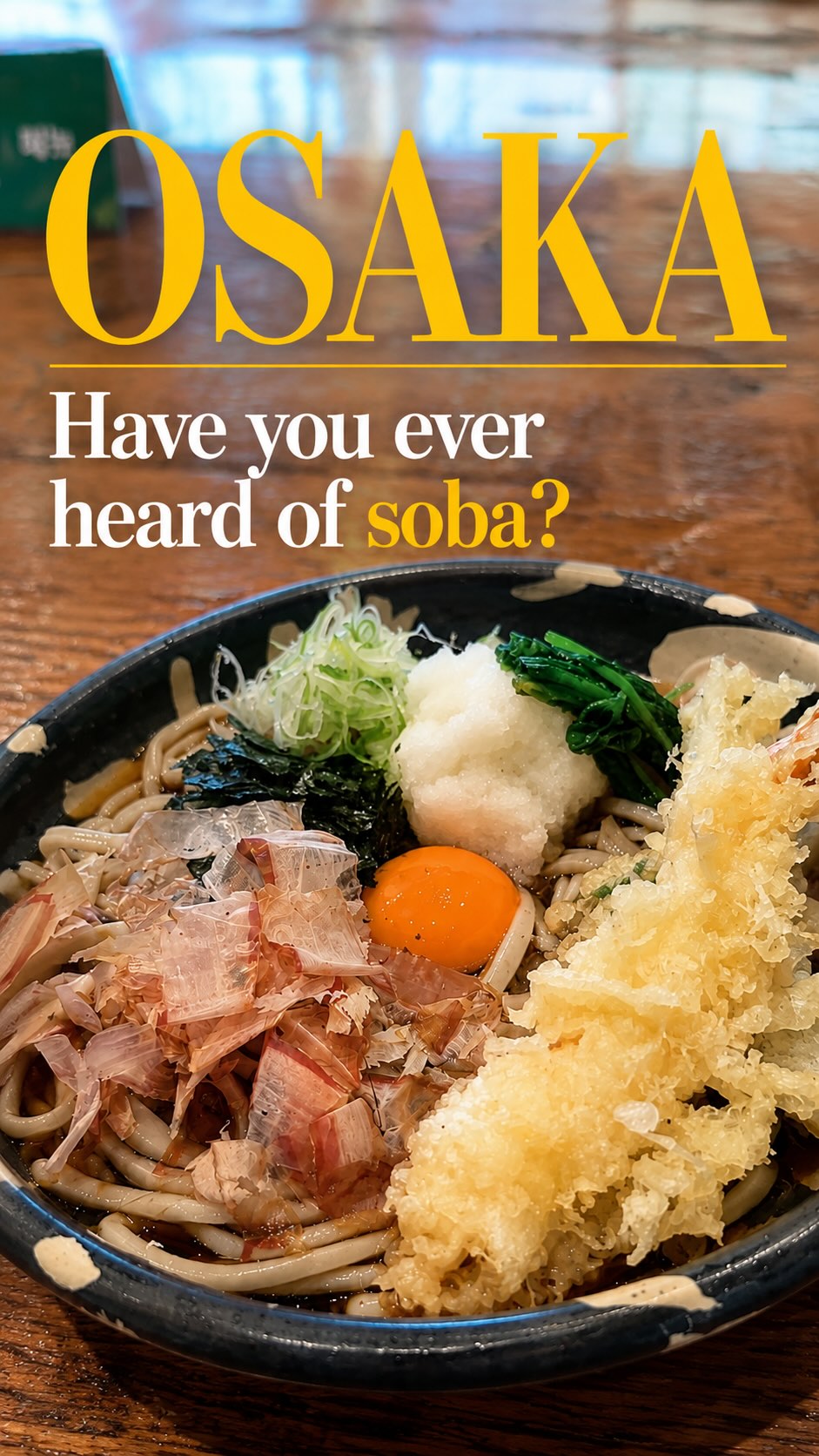 Shuhari Dojima Offers Traditional Handmade Soba