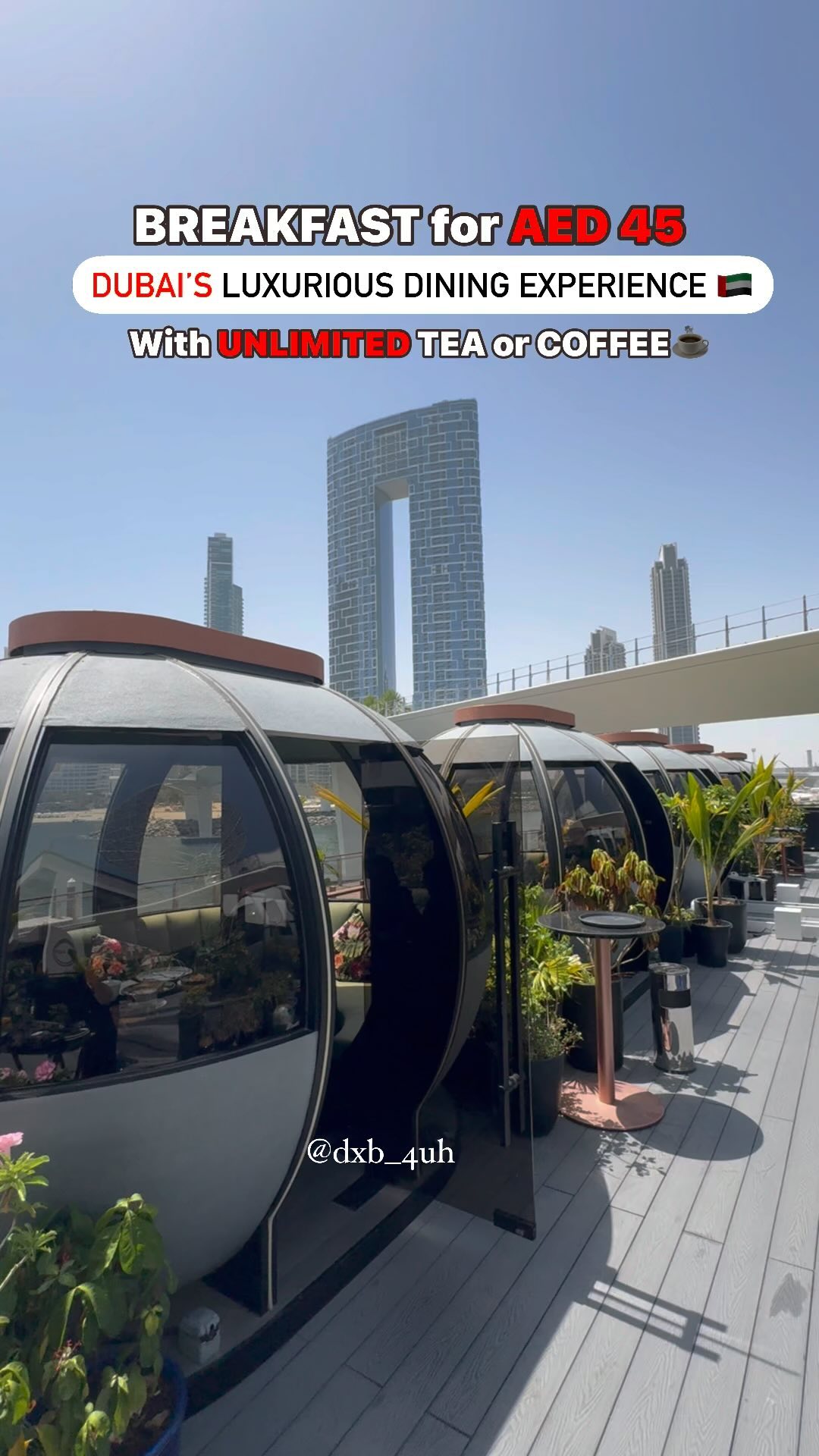 Breakfast Views At Dubai's The Pods