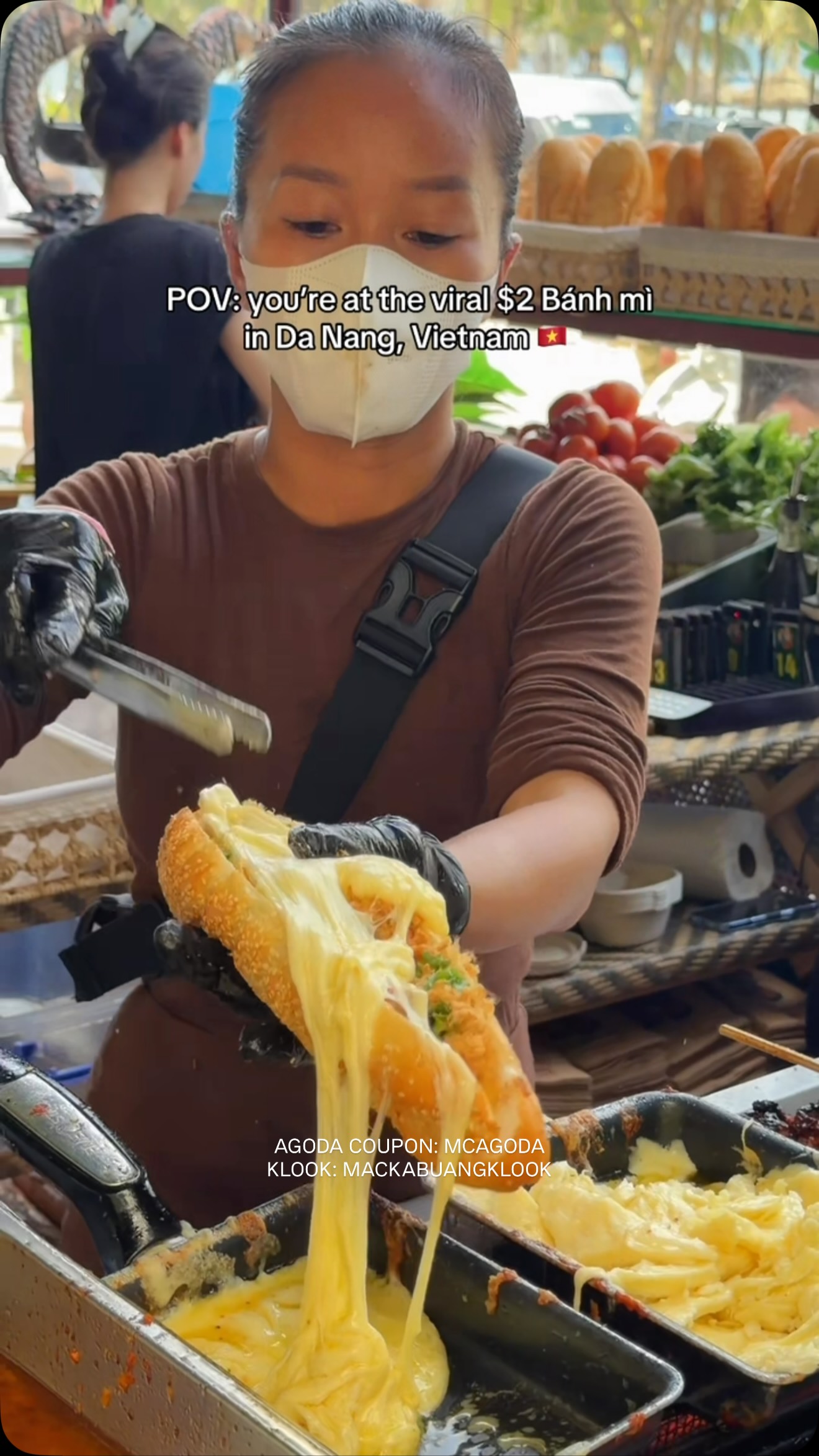 Bánh Mì Stall Near Da Nang Beach