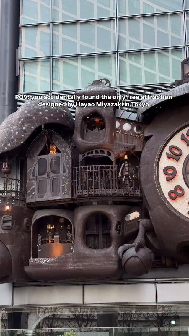 Miyazaki Clock Animation At Tokyo Tower