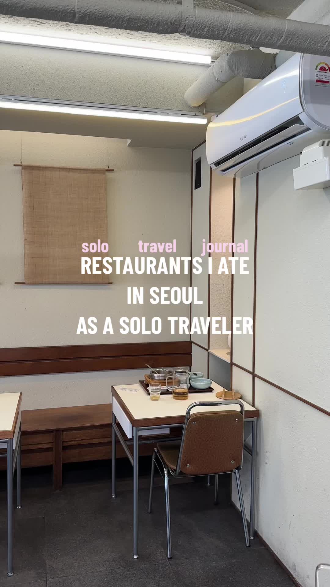 Seoul Eateries For Solo Travelers
