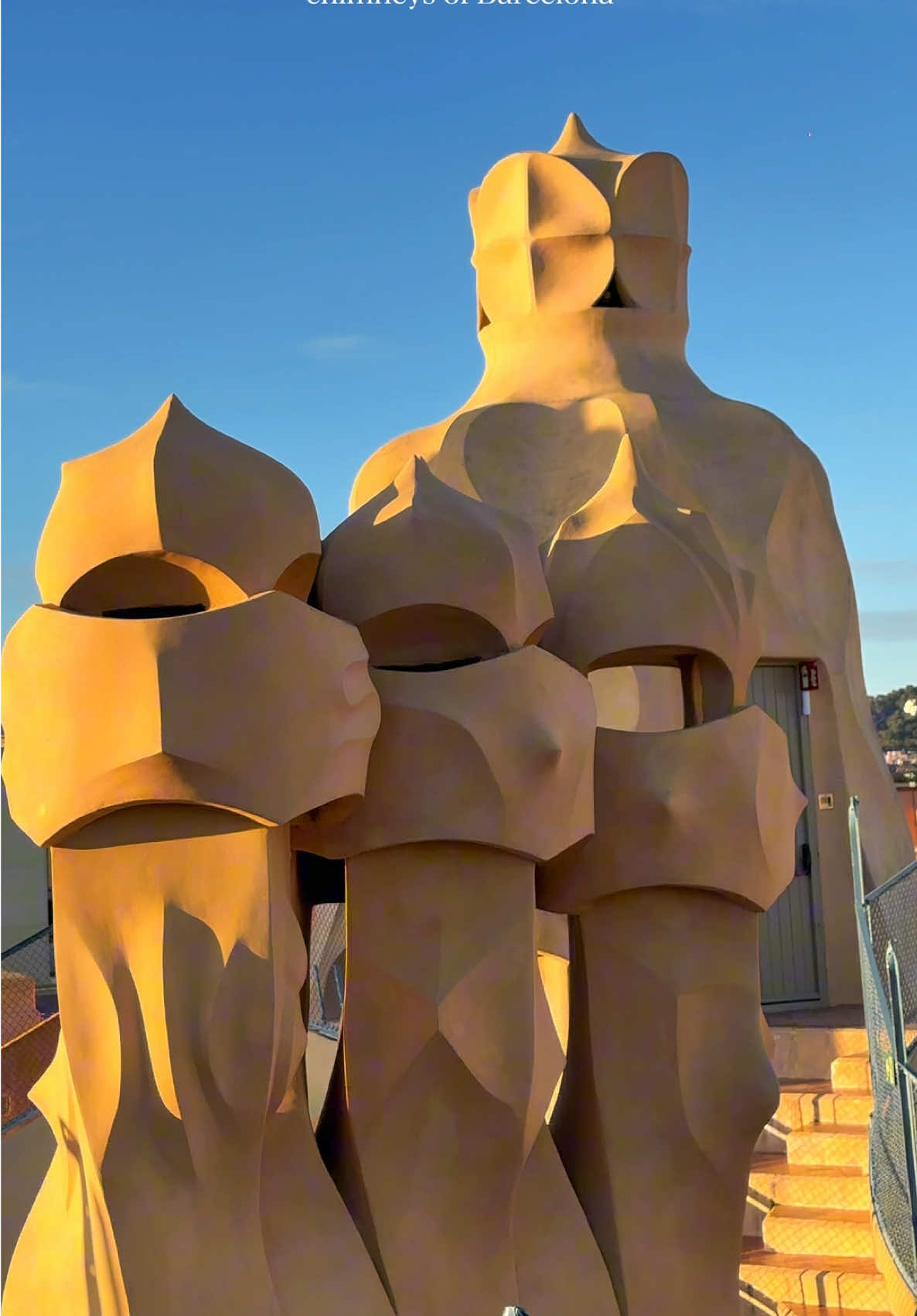 Gaudí's Unique Chimneys At La Pedrera