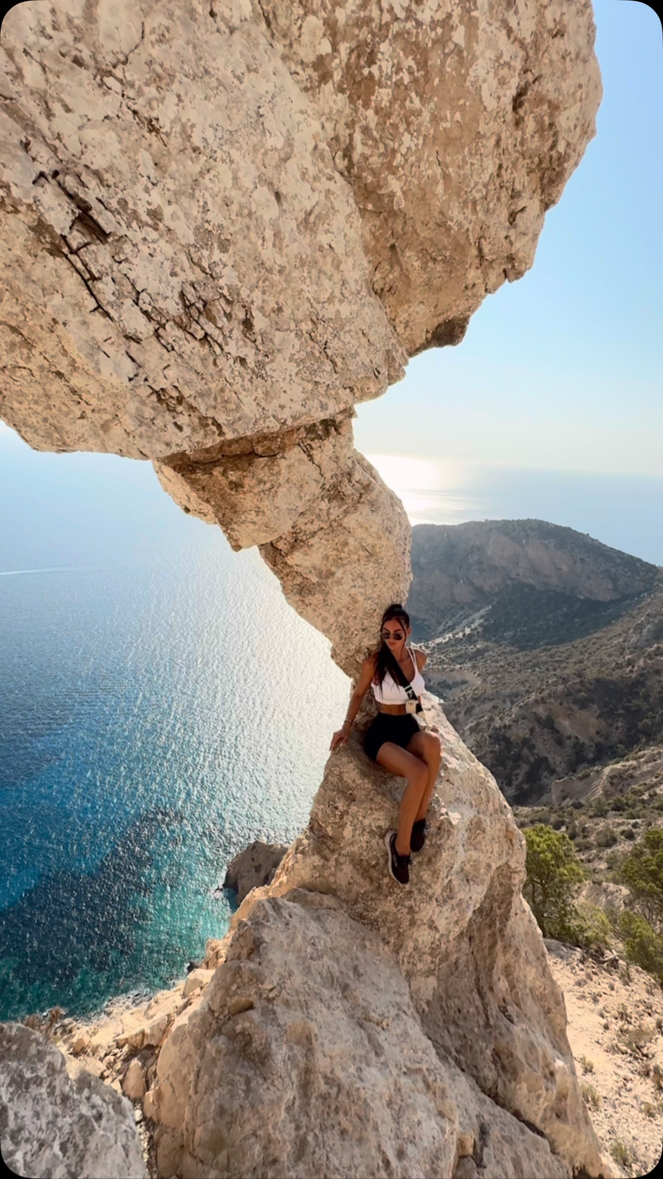 Cliffside View of Es Vedrà Rock Formation