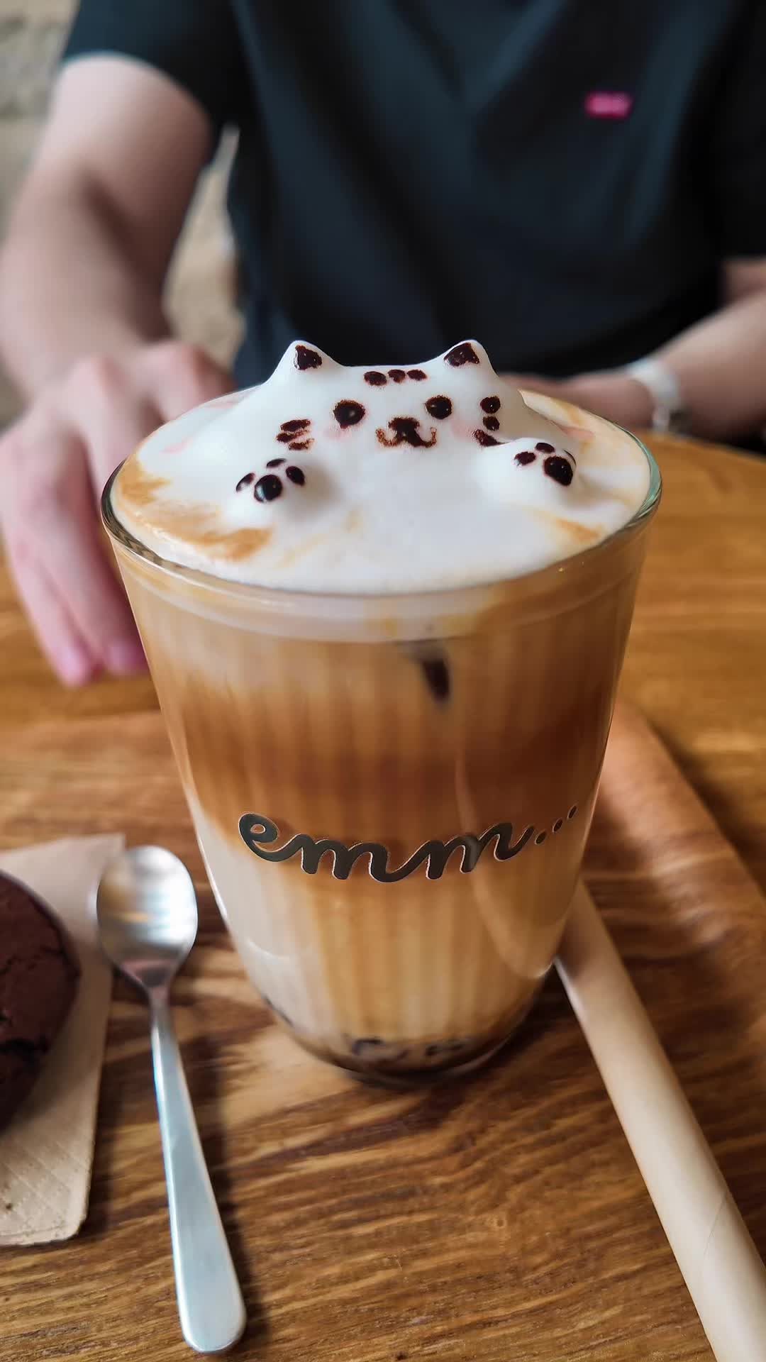 Paris Café Features 3D Cat Art
